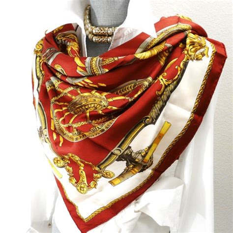 hermes vintage silk scarf|authentic hermes scarf.